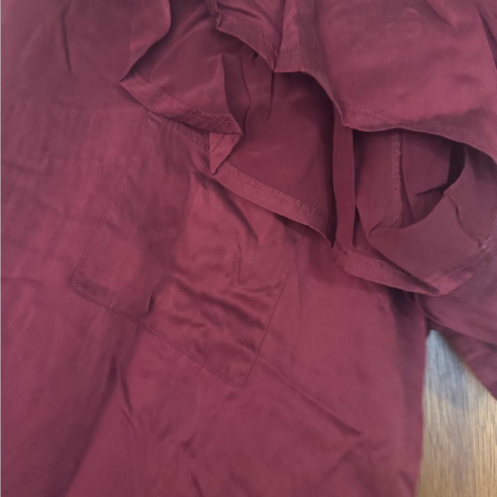 Lunya Rich Burgundy washable silk pajamas - Picture 4 of 4